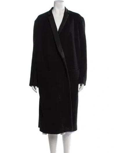 Pre-owned Hache Wool Coat In Black