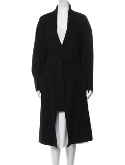 Pre-owned Hache Wool Coat In Black