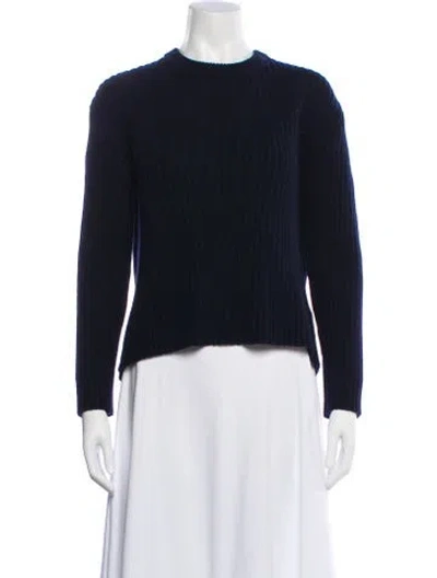 Pre-owned Hache Wool Crew Neck Sweater In Blue