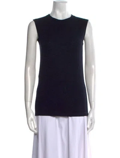 Pre-owned Hache Wool Crew Neck Top In Black