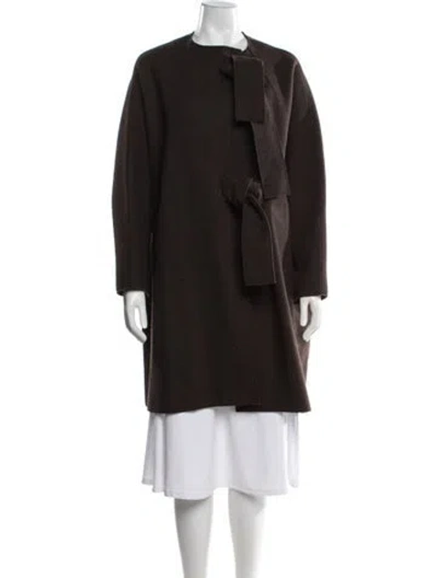 Pre-owned Hache Wool Jacket In Brown