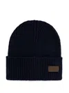 Hackett Appliqué Beanie In Blue