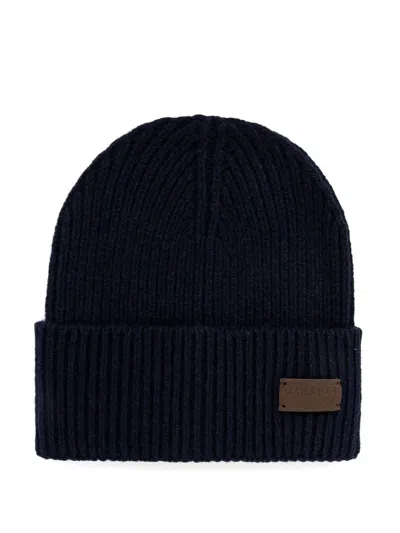 Hackett Appliqué Beanie In Blue