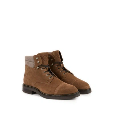 Hackett Bottines Egmont En Cuir In Brown