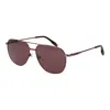 Hackett Brown Metal Sunglasses