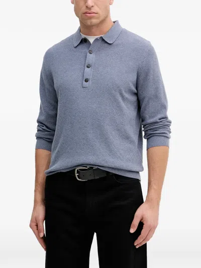 Hackett Button-fastening Polo Shirt In Blue