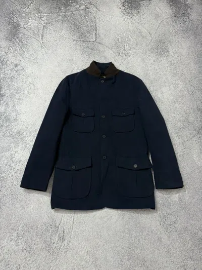 Pre-owned Hackett By Loro Piano Storm System Blazer Jacket Size M In Blue