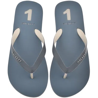 Hackett Capri Numbers Flip Flops Thames Blue