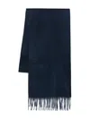 Hackett Cashmere Scarf In Blue