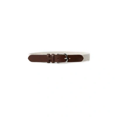 Hackett Ceinture Tressée In Brown