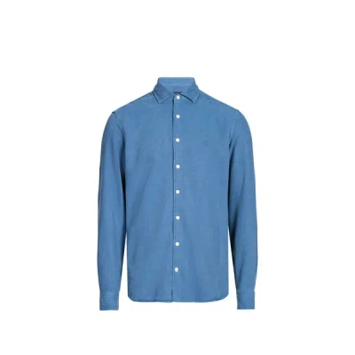 Hackett Chemise Droite En Lyocell In Blue