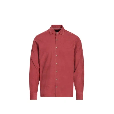 Hackett Chemise En Coton In Red
