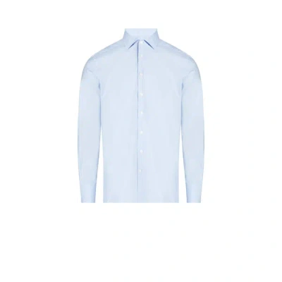 Hackett Chemise Motif Pied-de-coq Mini Puppy In Blue