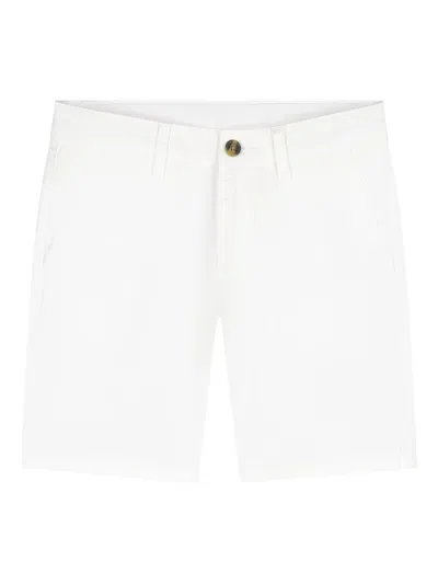 Hackett Kids' Cotton Shorts In White