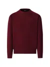 Hackett Crew Neck Embroidered Sweater In Red