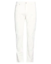 Hackett Earth Man Pants Off White Size 40 Cotton, Elastane
