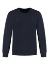 Hackett Embossed-logo Sweatshirt In Blue