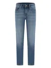 Hackett Embroidered Jeans In Blue