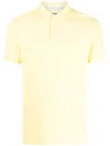 Hackett Embroidered-logo Cotton Polo Shirt In Yellow
