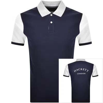 Hackett Essential Multi Polo T Shirt Ink Blue