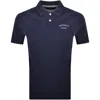 Hackett Essential Polo T Shirt Ink Blue In Blue