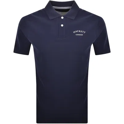 Hackett Essential Polo T Shirt Ink Blue