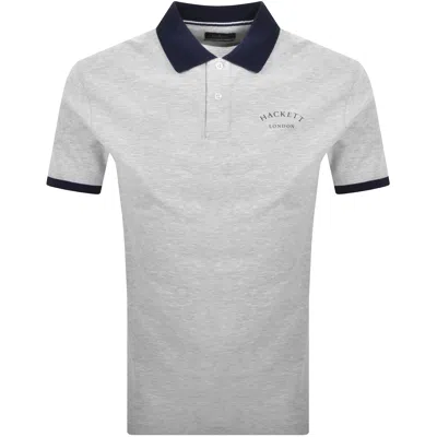 Hackett Essential Polo T Shirt Light Grey