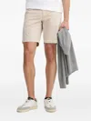 Hackett Flat-front Bermuda Shorts In Neutral