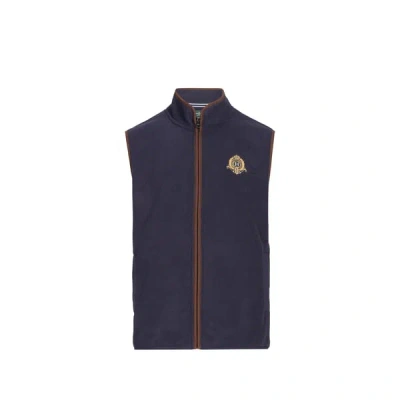 Hackett Gilet Sans Manches En Molleton In Blue