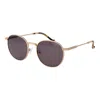 Hackett Gold Metal Sunglasses In Gold