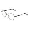 Hackett Gray Men Optical Frames In Silver
