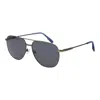Hackett Gray Metal Sunglasses In Gray