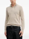 Hackett Half-zip Sweater In Neutral
