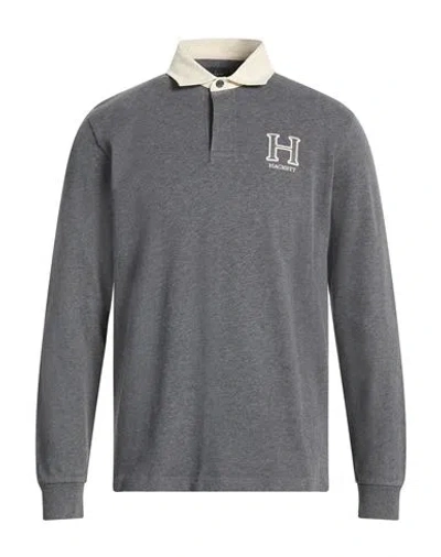 Hackett Haritage Man Polo Shirt Grey Size 3xl Cotton In Gray