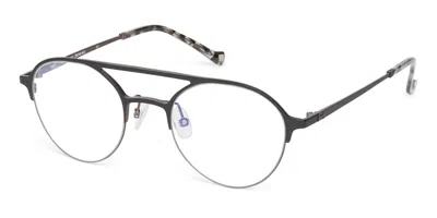 Hackett Heb249 02 Occhiali Da Vista Neri Per Uomo (solo Montatura) In Black