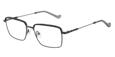 Hackett Heb284 Men's Glasses, Gunmetal, Size 53 In Gray