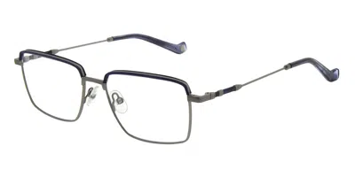 Hackett Heb284 Men's Glasses, Gunmetal, Size 53 In Gray