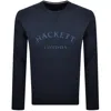 Hackett Heritage Crew Neck Sweatshirt Blue In Blue