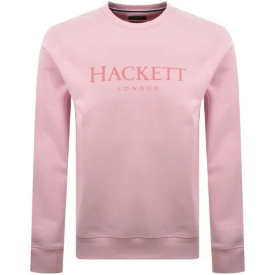 Hackett Heritage Crew Neck Sweatshirt Pink