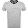 Hackett Heritage Essential Tee Grey In Gray