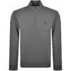 Hackett Heritage Half Zip Sweatshirt Grey In Gray
