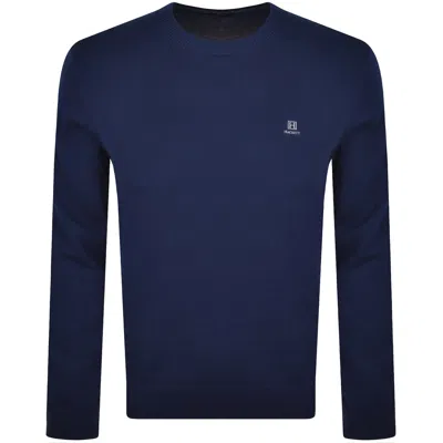 Hackett Heritage Logo Sweatshirt Navy In Blue