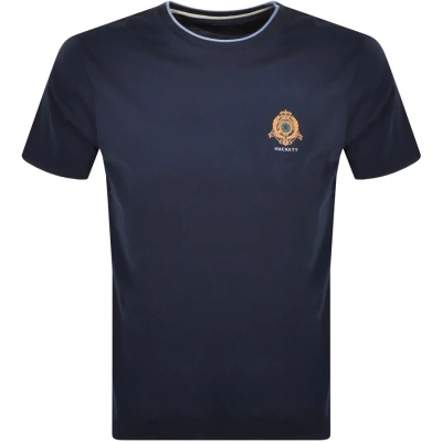 Hackett Heritage Logo T Shirt Navy