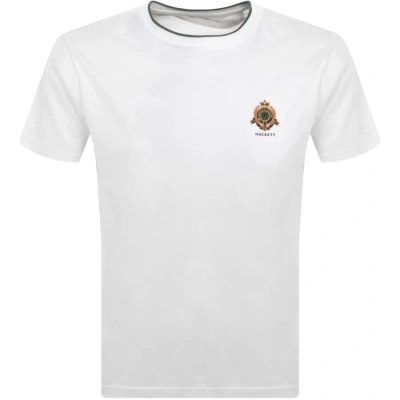 Hackett Heritage Logo T Shirt White