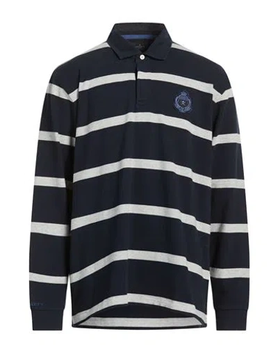 Hackett Heritage Man Polo Shirt Midnight Blue Size Xxl Cotton In Multi