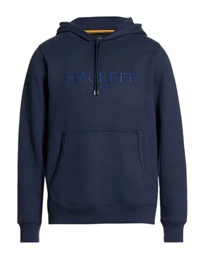 Hackett Heritage Man Sweatshirt Navy Size Xxl Cotton, Polyester In Blue