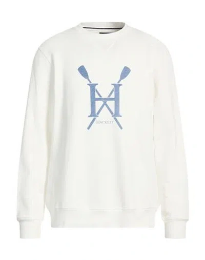Hackett Heritage Man Sweatshirt White Size Xl Cotton In Multi