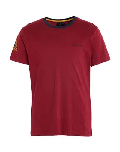 Hackett Heritage Man T-shirt Burgundy Size 3xl Cotton