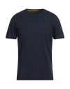 Hackett Heritage Man T-shirt Midnight Blue Size L Cotton In Blue