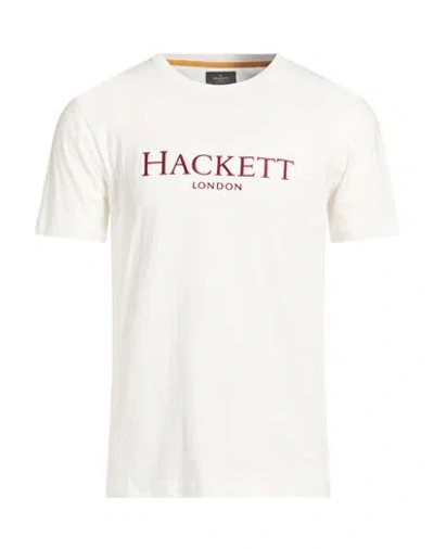 Hackett Heritage Man T-shirt Ivory Size M Cotton In White